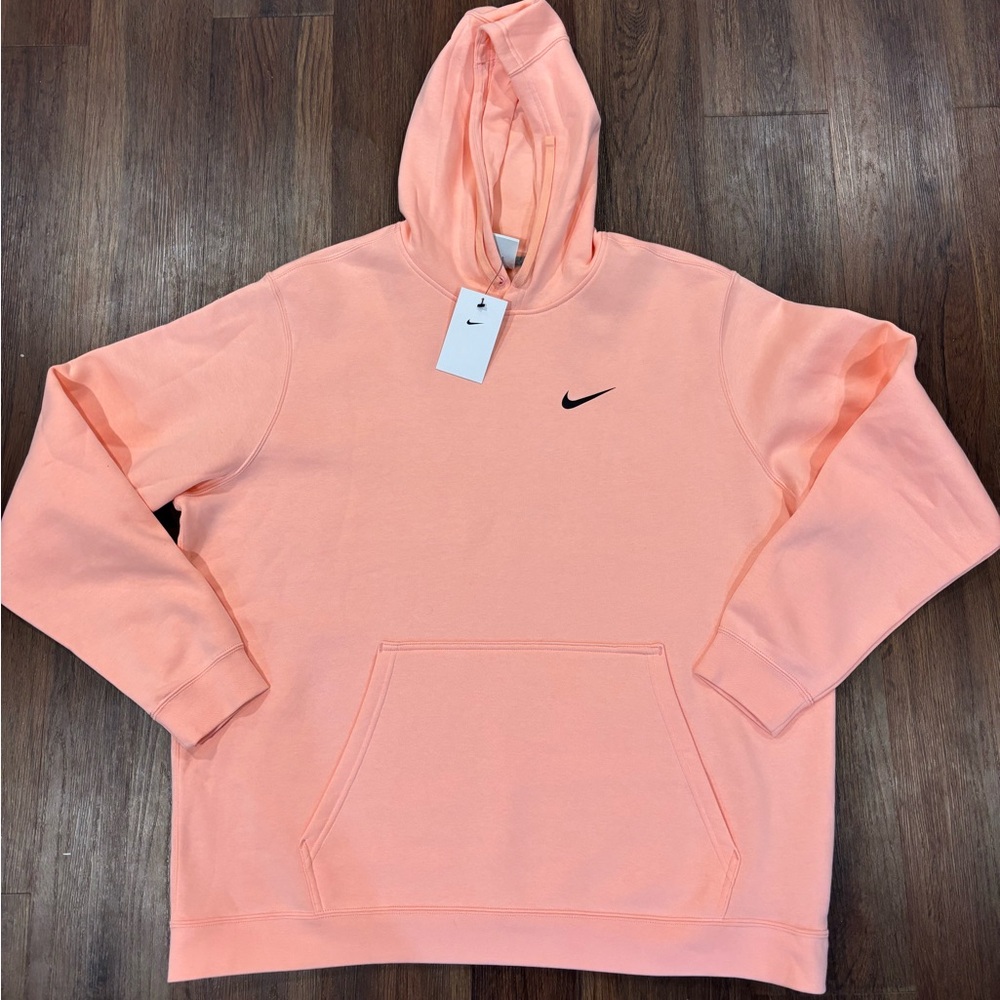 Nike Mens Club Fleece PO Hoody NWT Pink XXL